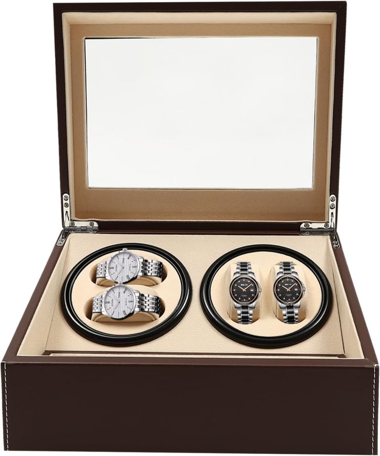 MINUS ONE Montres automatiques à cadran Boite à montres Boîtier de montre remontoir pour 4 + 6 montres